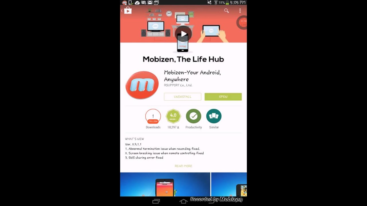 Download mobizen the life hub for android phone